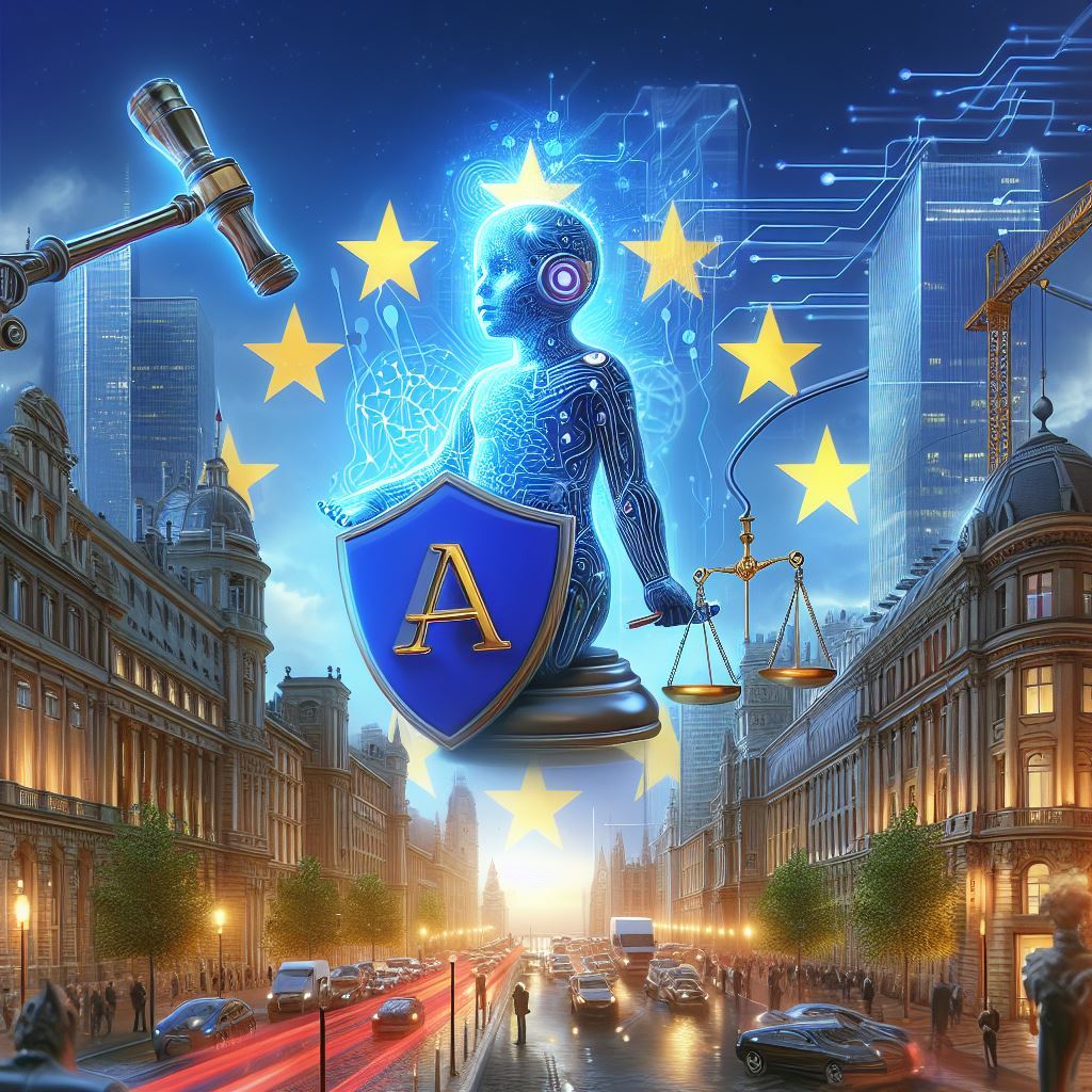 Image Illustrating Europe's New AI Law 